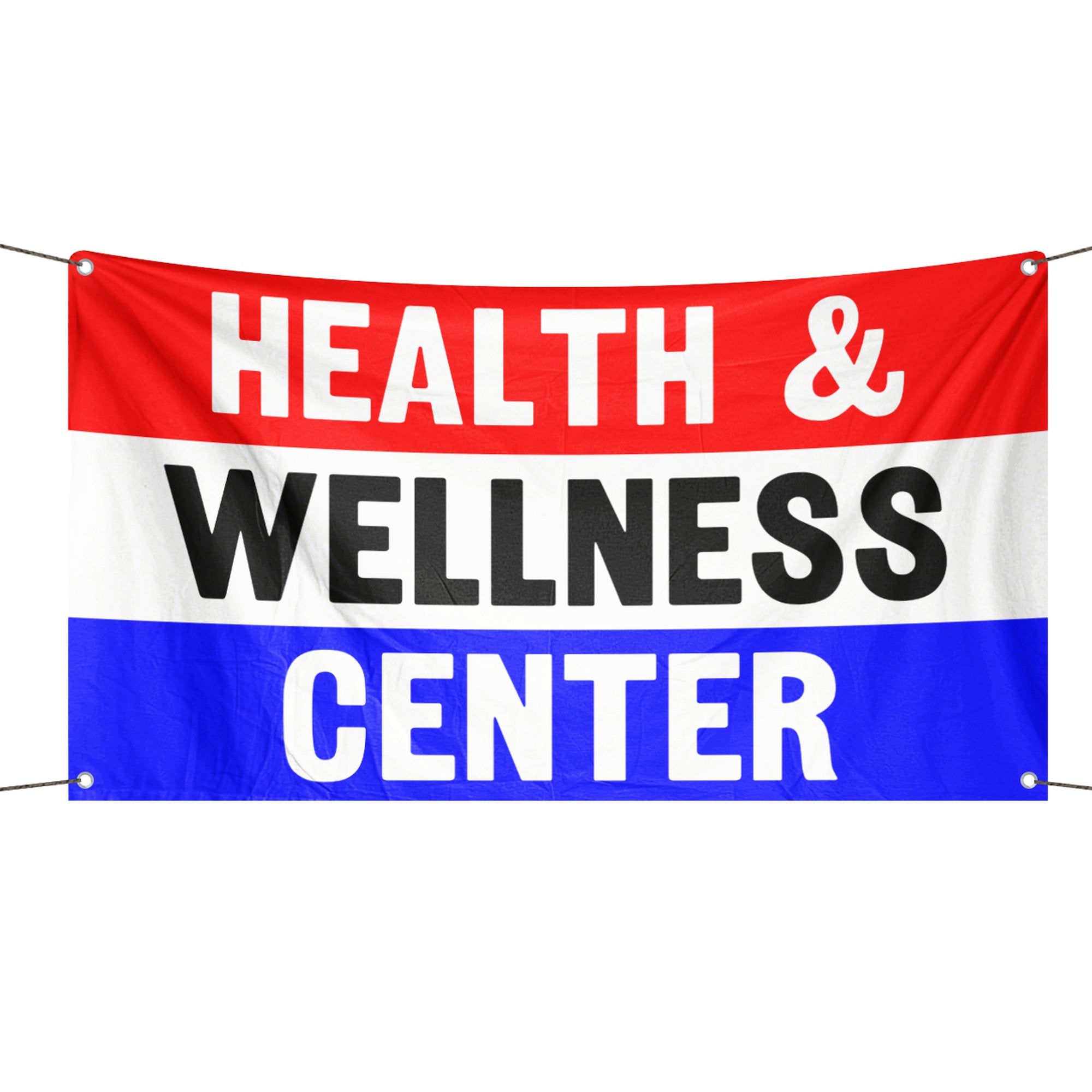 Health And Wellness Center Business Flag Clinic Sign Bannerfi