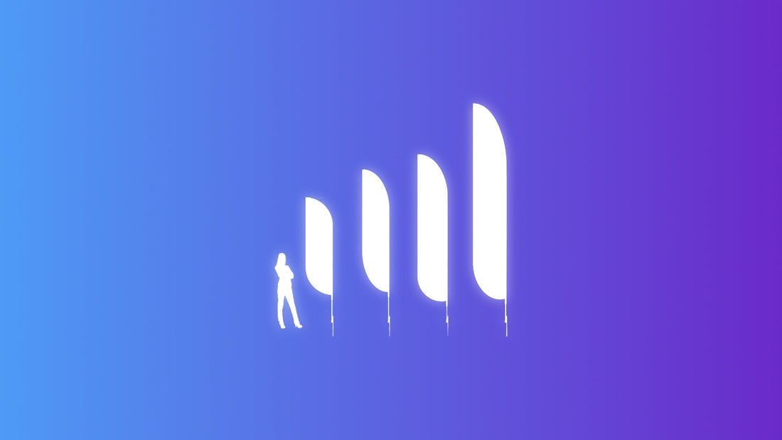 Complete guide to custom feather flags for business advertising with design tips and sizing recommendations