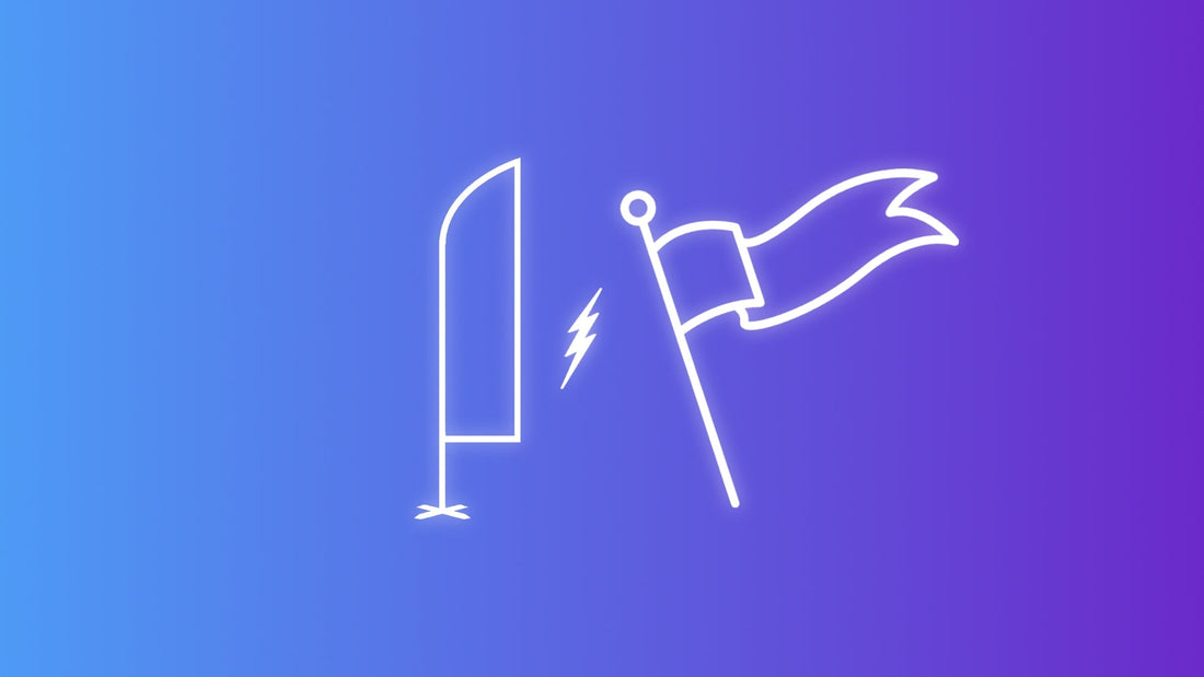 Complete comparison guide of traditional flags versus feather flags with pros, cons, and best uses