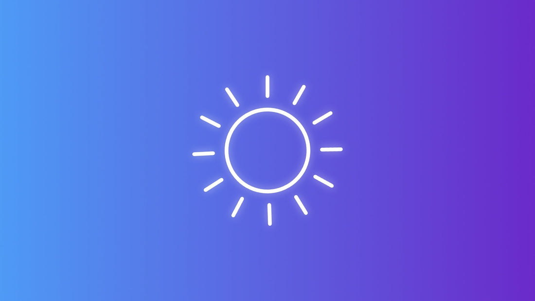 The affect of sun on flags.