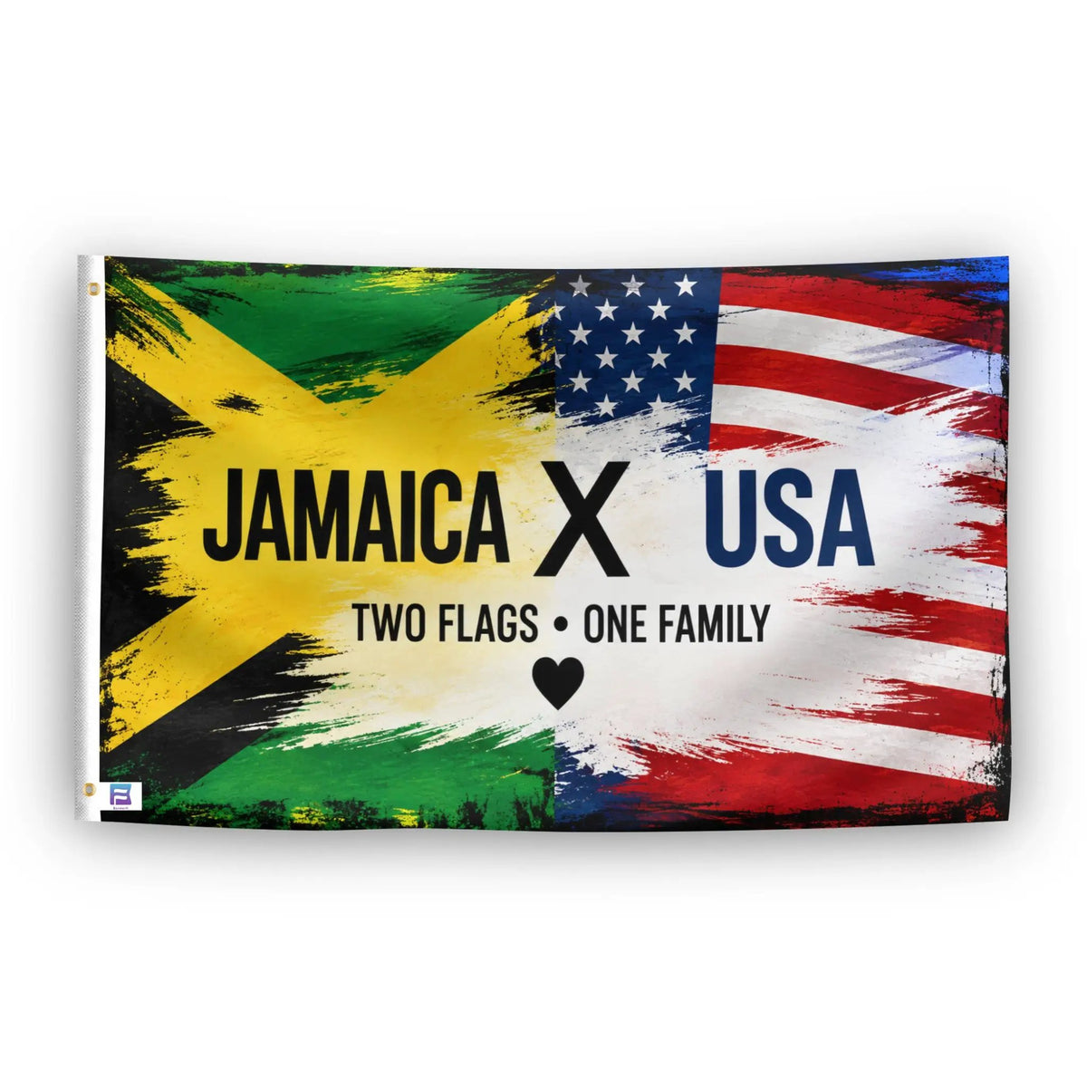 Jamaica X USA Flag
