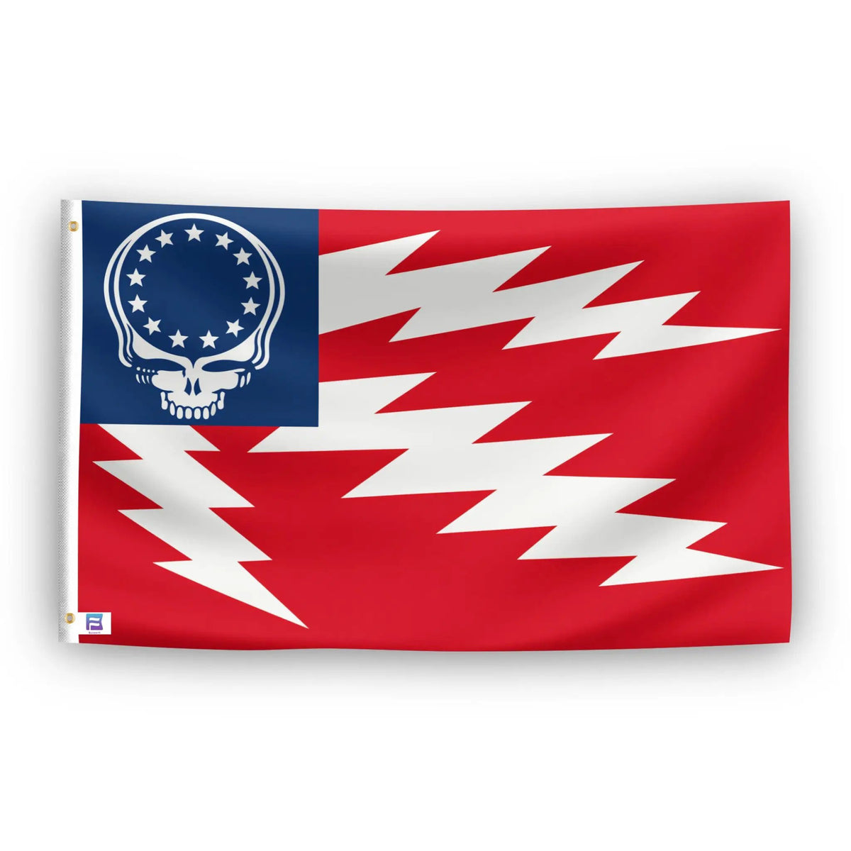 Grateful Dead Lightning Bolt Flag