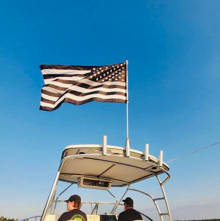 Mástil de bandera para barco (para portacañas)