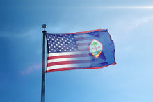 Load image into Gallery viewer, the flag of the state of florida flies high in the blue sky
