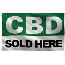 Load image into Gallery viewer, CBD Sold Here Flag - Bannerfi
