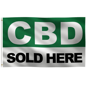 CBD Sold Here Flag - Bannerfi