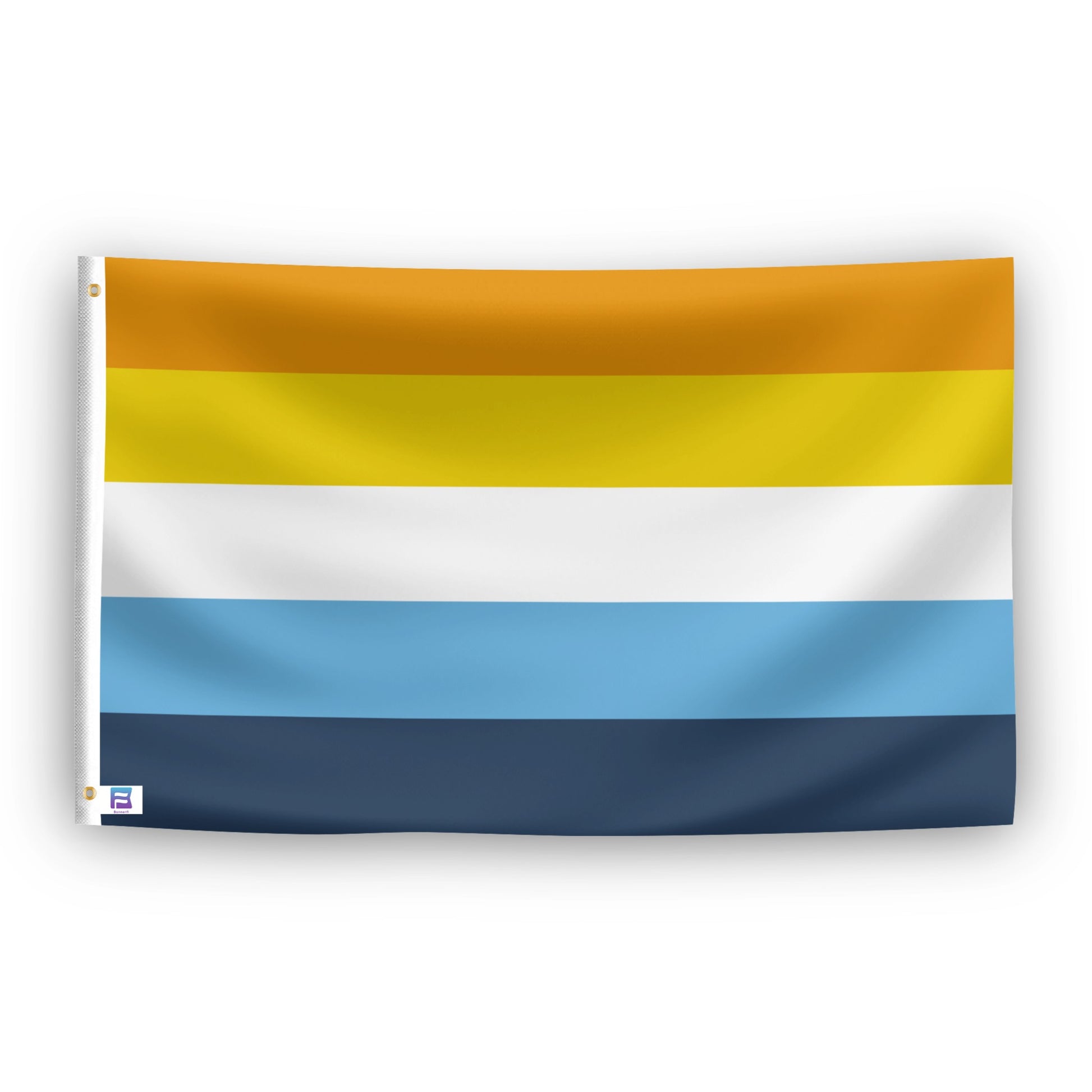 Aroace Pride flag – weatherproof polyester with brass grommets and canvas header | Bannerfi