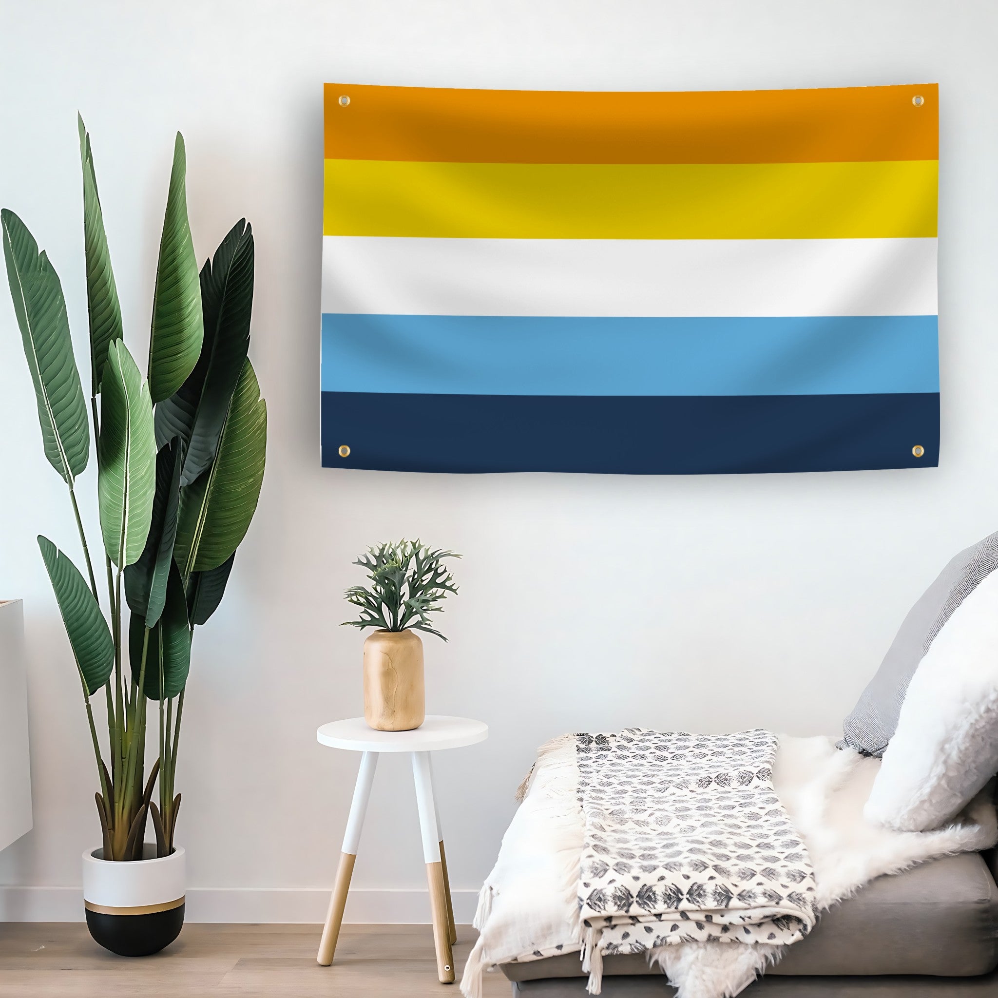 Aroace Pride flag as indoor wall art – versatile home décor | Bannerfi