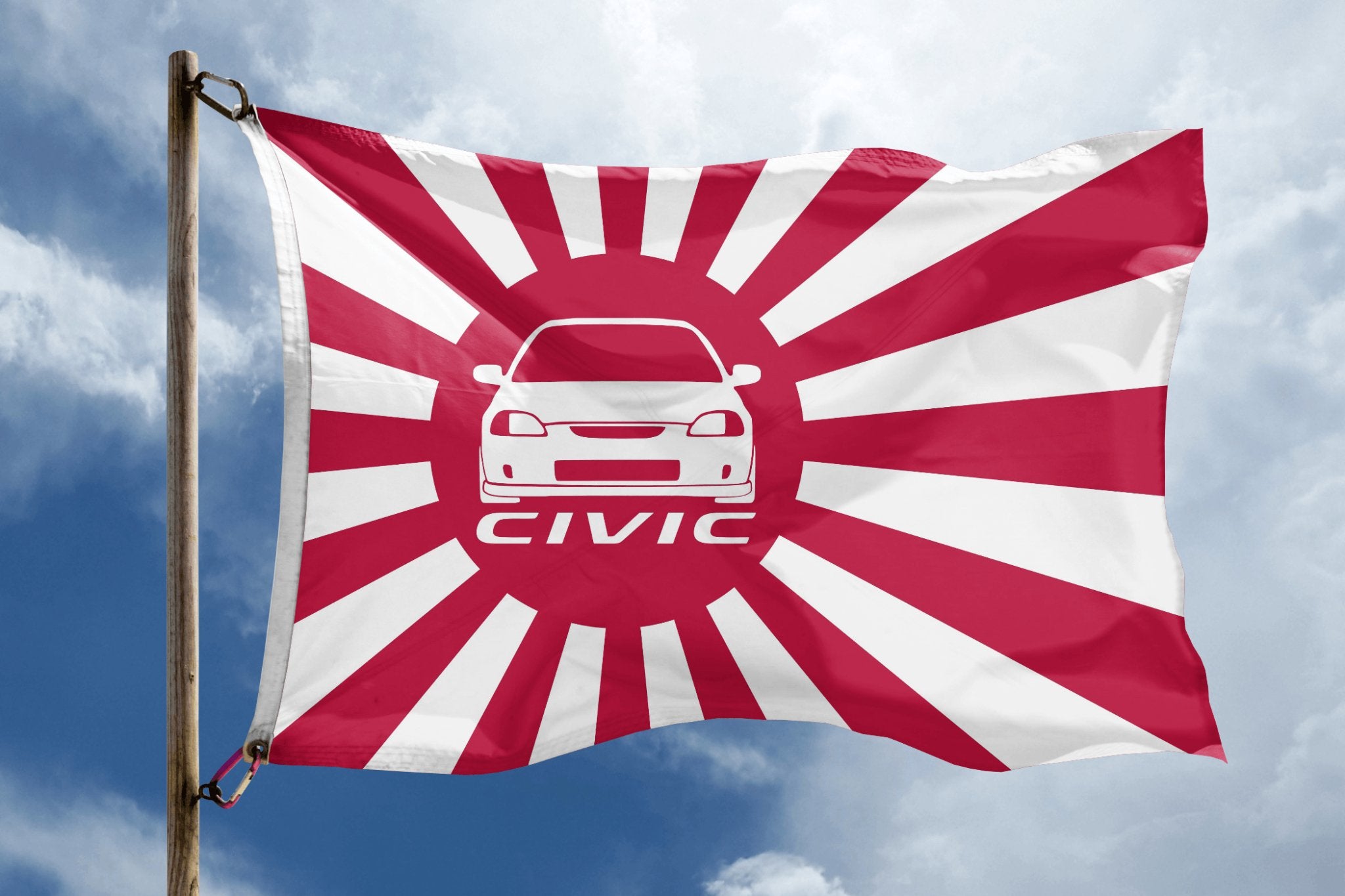 Civic Japanese Rising Sun Flag - Bannerfi