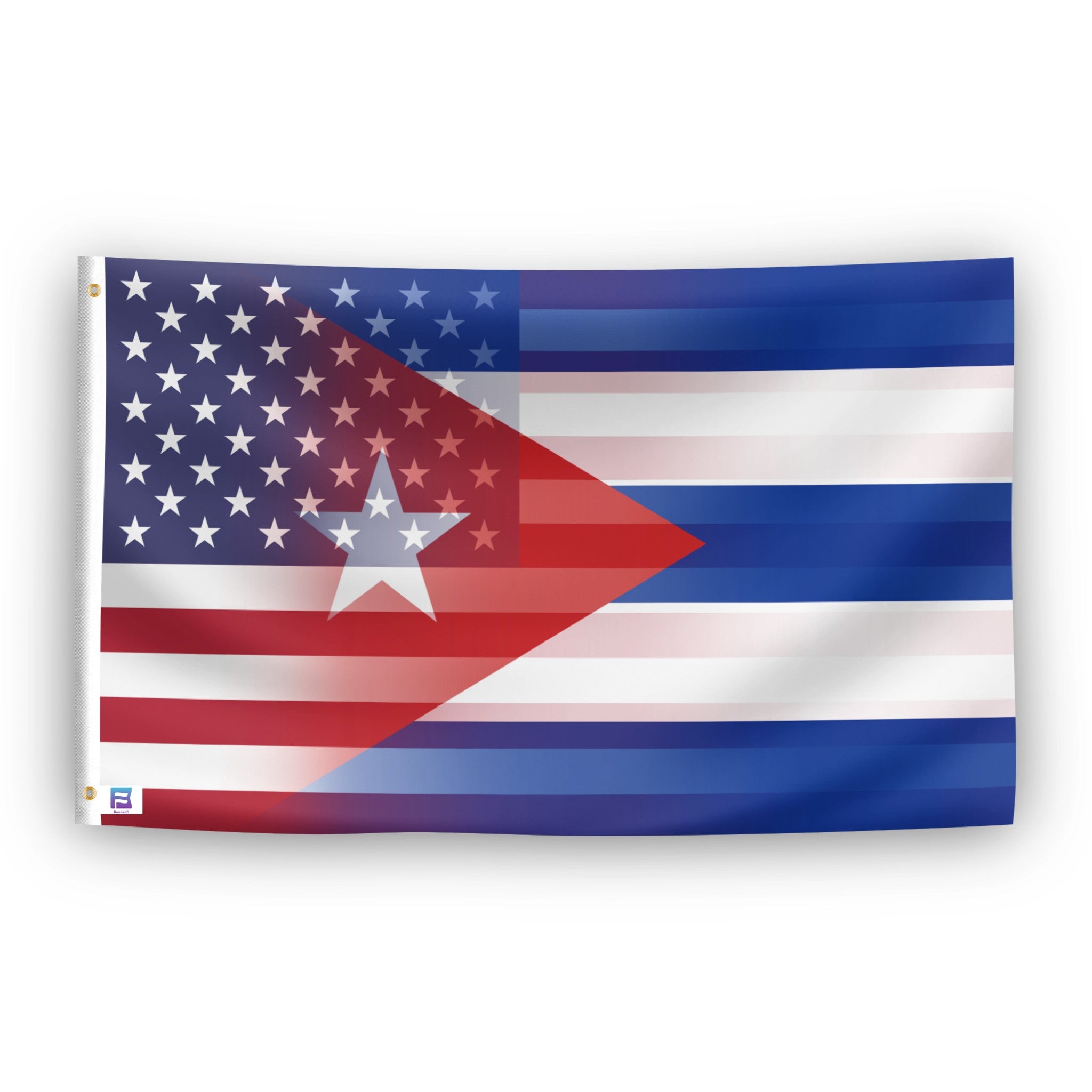 Cuban American Hybrid US Flag - Bannerfi