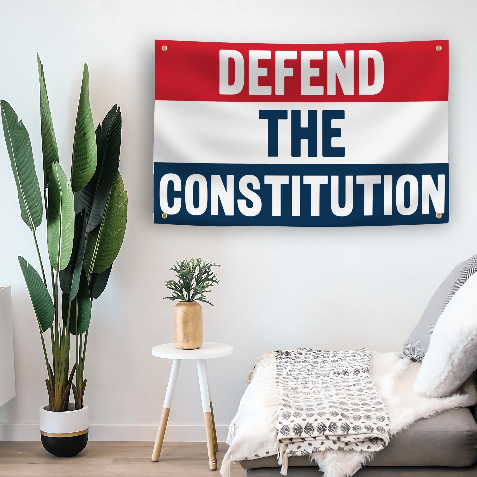 Defend The Constitution flag as indoor wall art – versatile home décor | Bannerfi