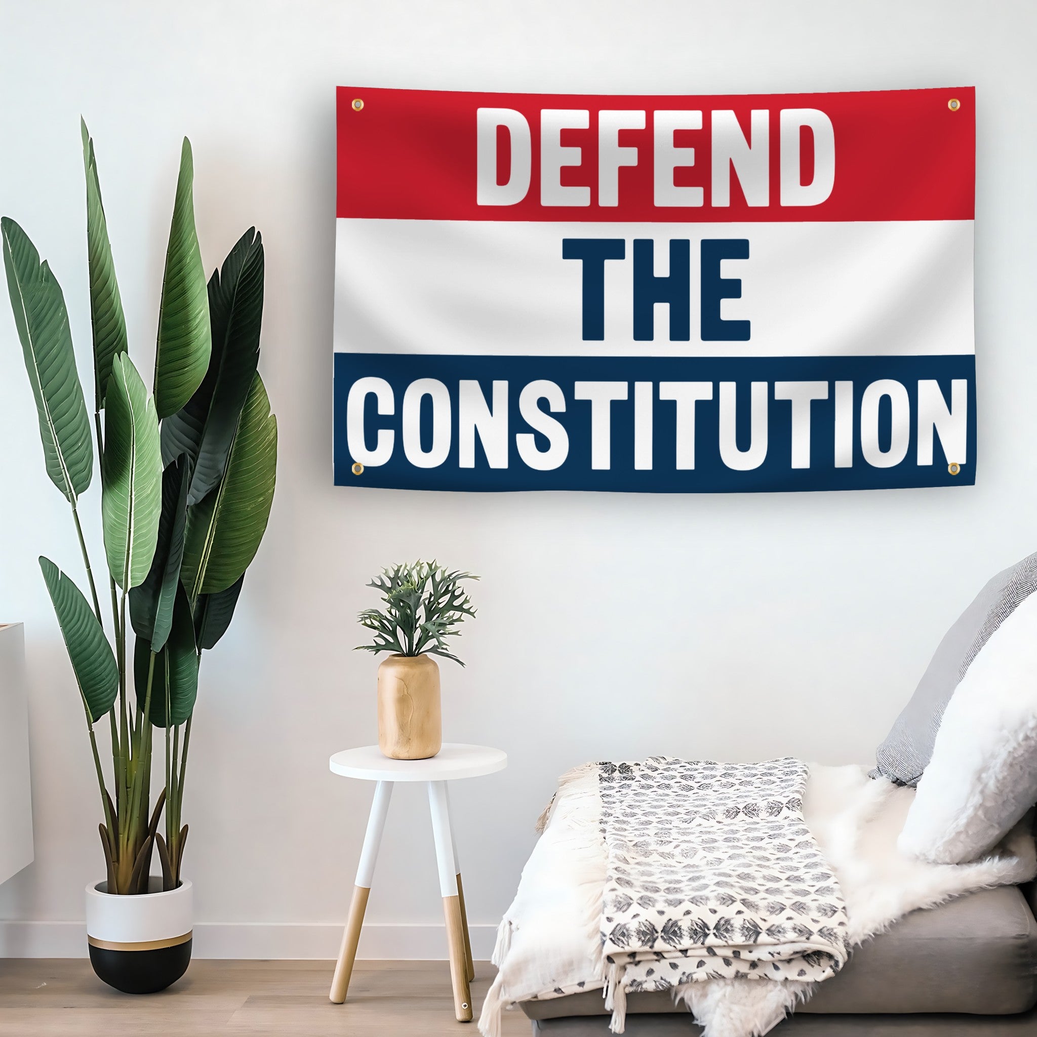 Defend The Constitution flag as indoor wall art – versatile home décor | Bannerfi