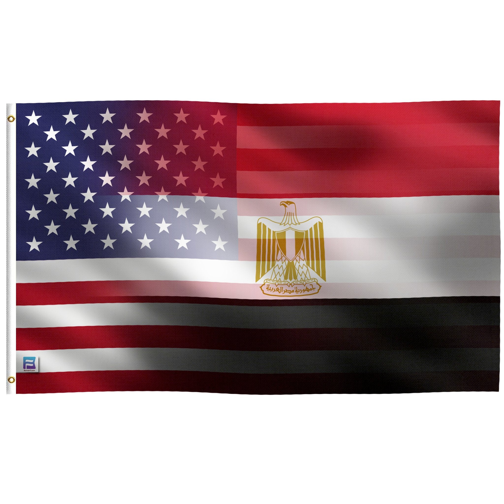 Egyptian American Hybrid Flag