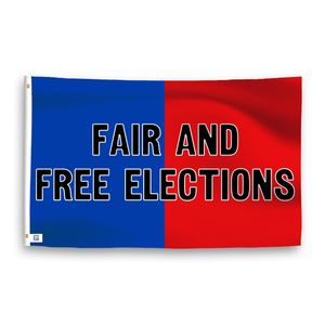 Fair and Free Elections Flag