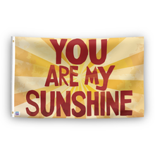 Load image into Gallery viewer, A flag with the saying &quot;You Are My Sunshine&quot;, with a special occasion color scheme.
