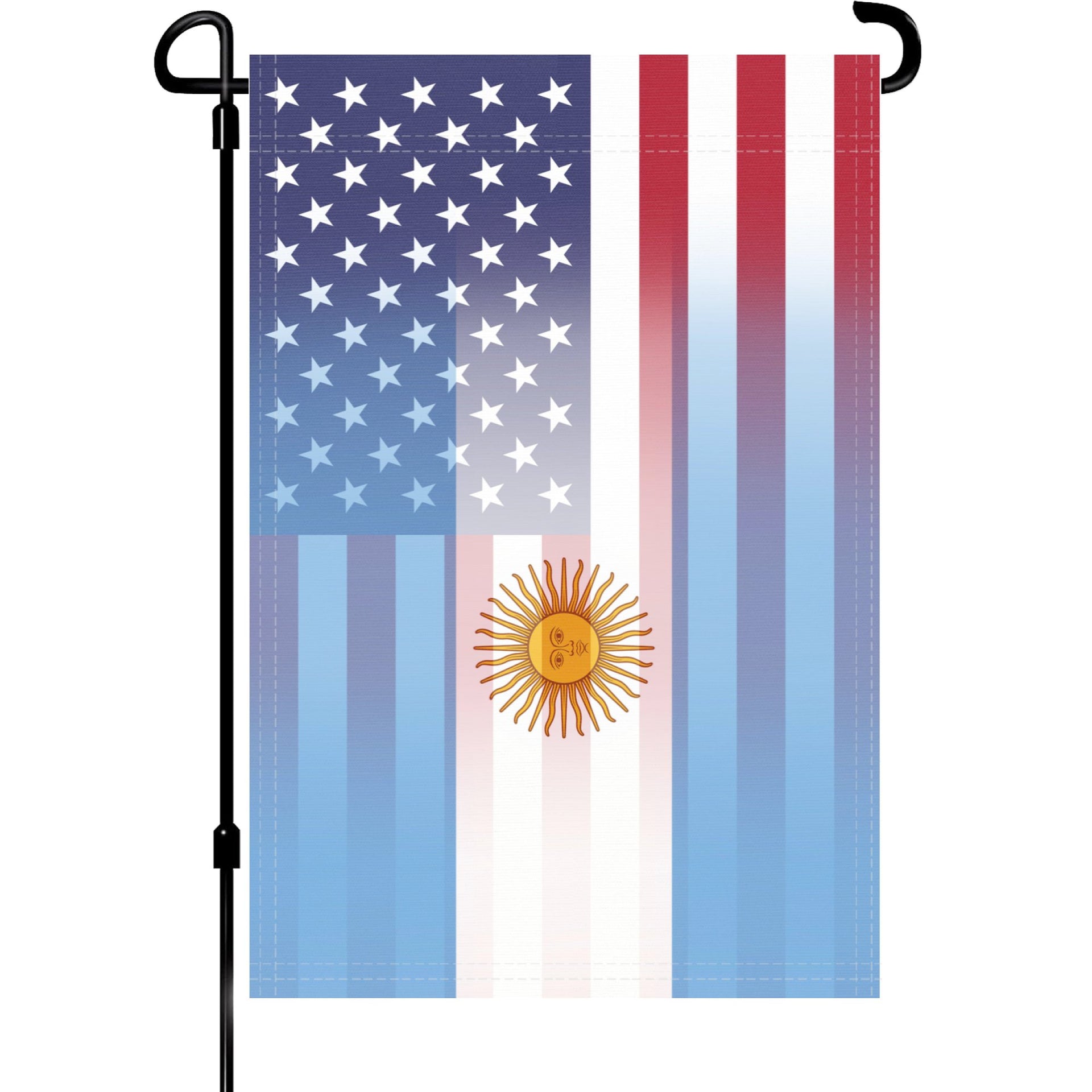 Argentinean American Garden Flag