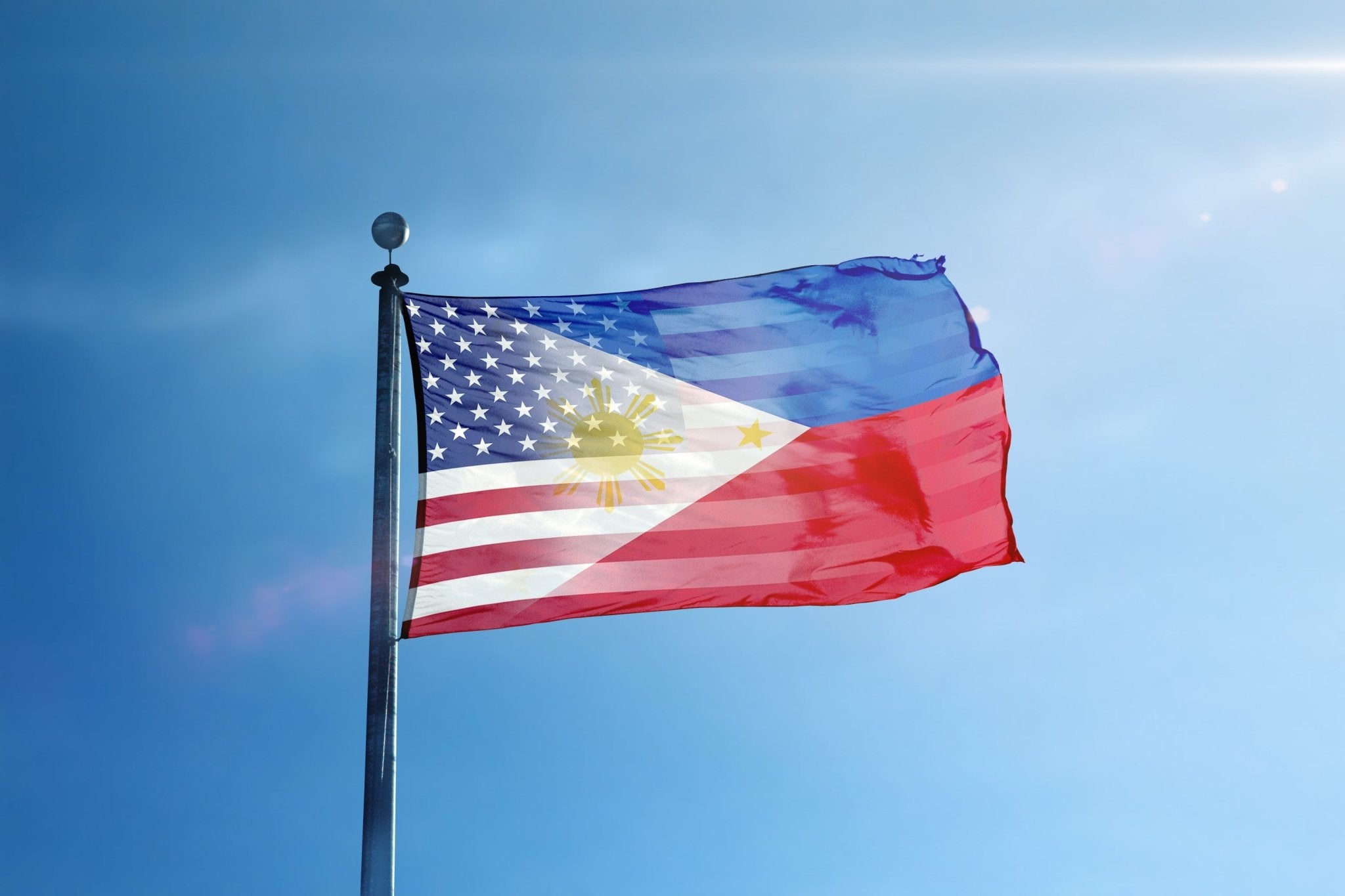 Filipino American Hybrid Flag