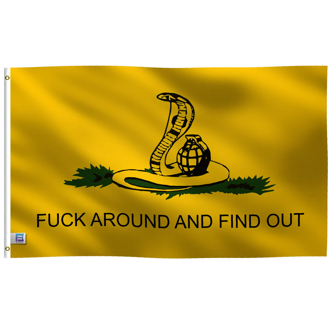 F**k Around and Find Out (Snake) Flag - Bannerfi