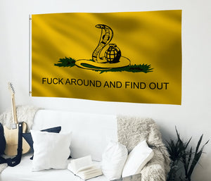 F**k Around and Find Out (Snake) Flag - Bannerfi