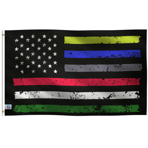 First Responders American Flag - Bannerfi