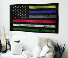 Load image into Gallery viewer, First Responders American Flag - Bannerfi
