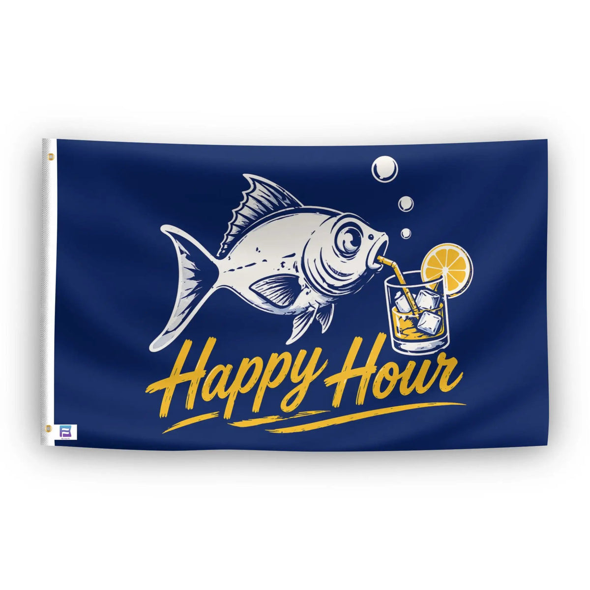 Fish Happy Hour Flag