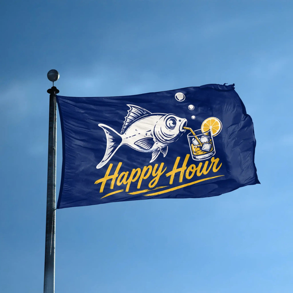 Fish Happy Hour Flag