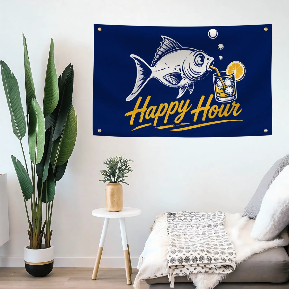 Fish Happy Hour Flag