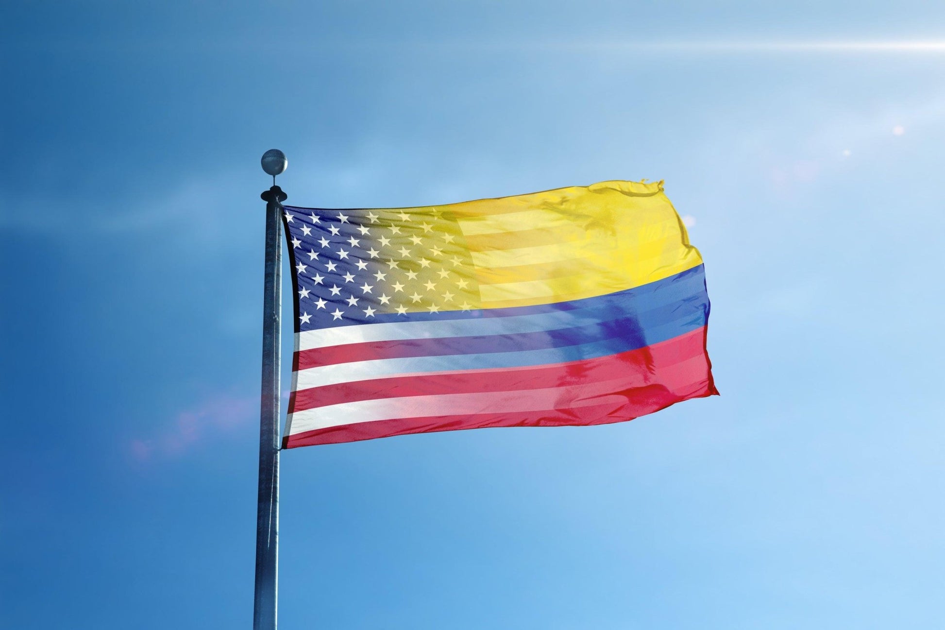 Colombian American Hybrid Flag - Bannerfi