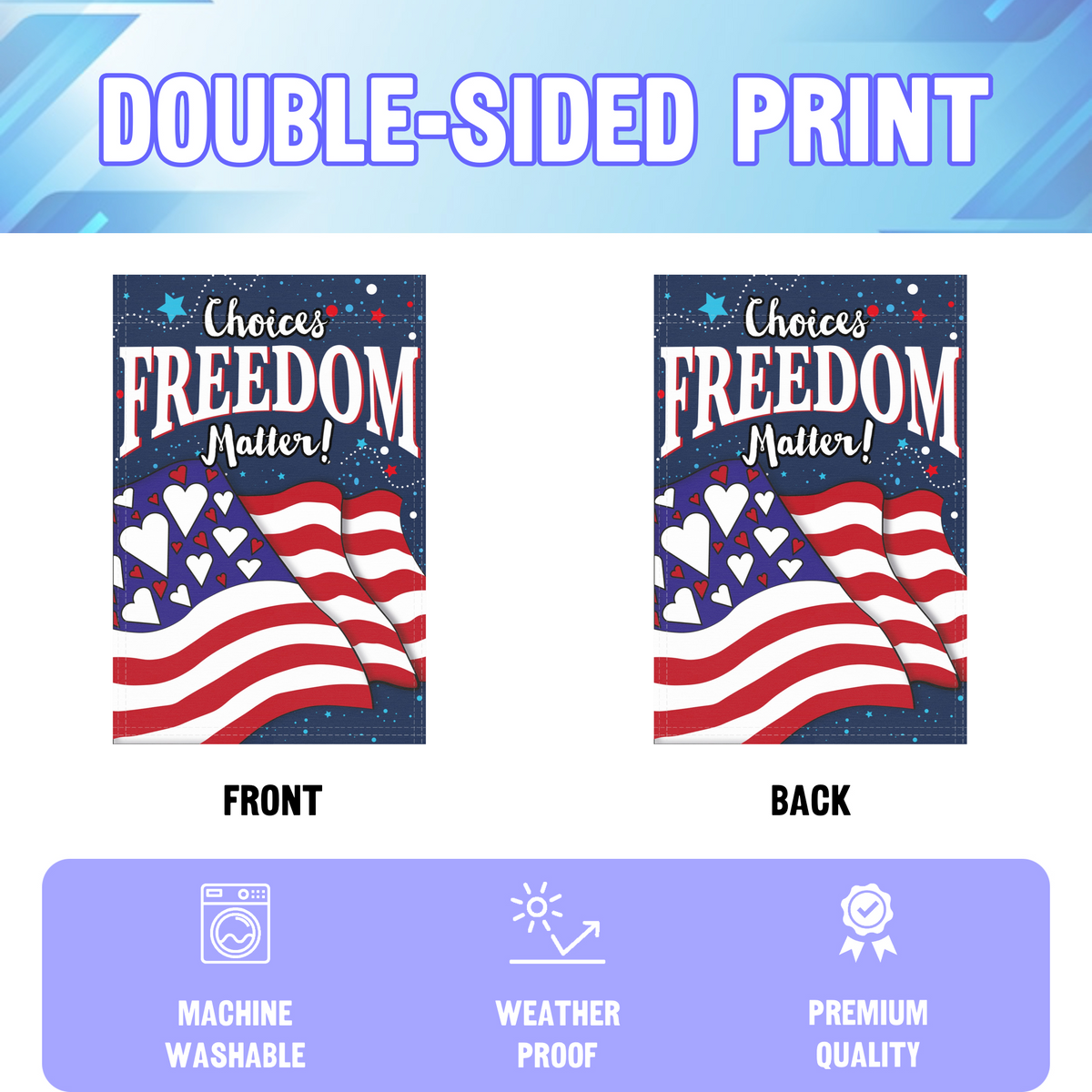 Freedom of Choice Garden Flag