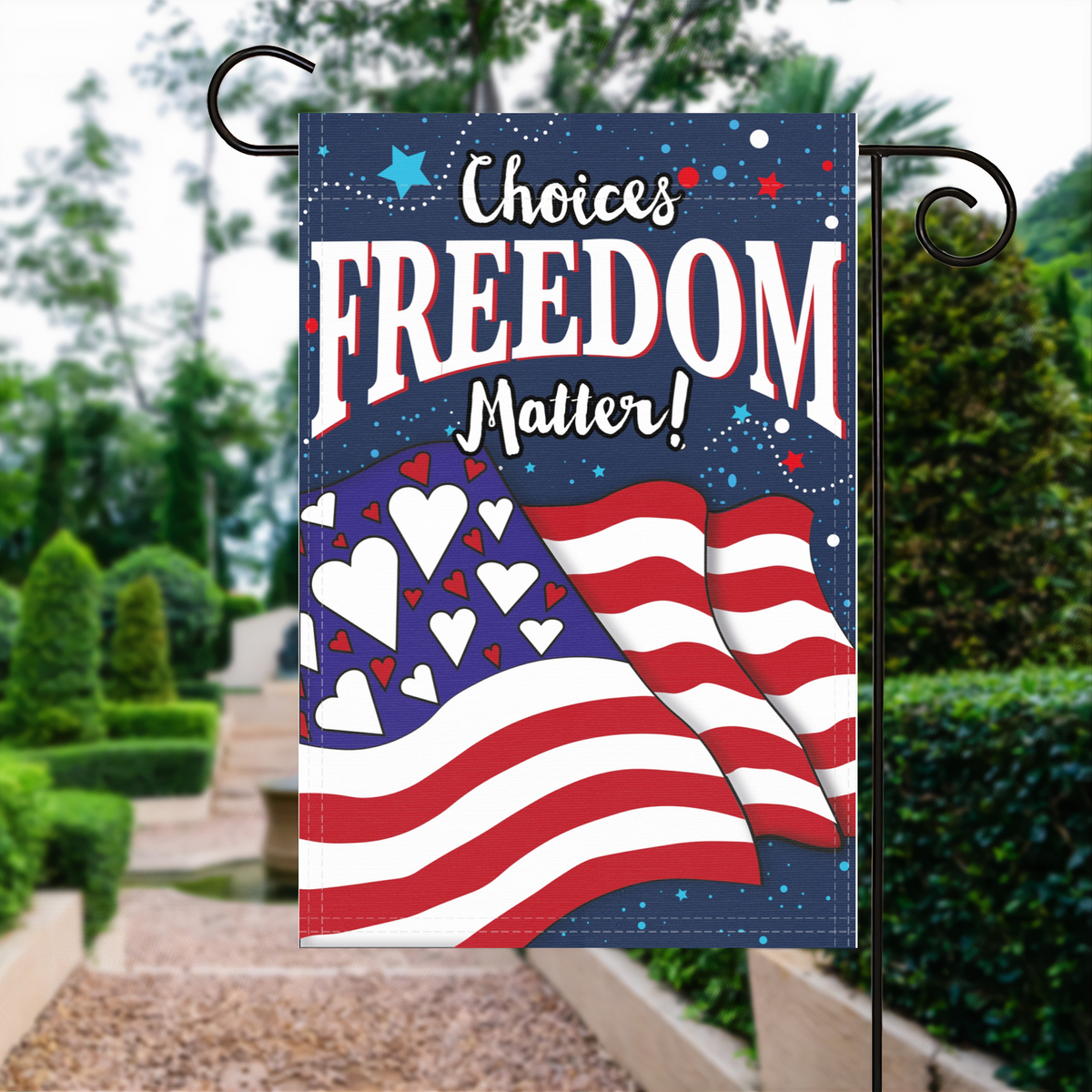 Freedom of Choice Garden Flag