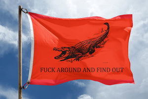 F**k Around and Find Out (Gator) Flag - Bannerfi