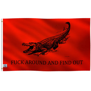 F**k Around and Find Out (Gator) Flag - Bannerfi