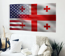 Load image into Gallery viewer, Georgian American Hybrid Flag
