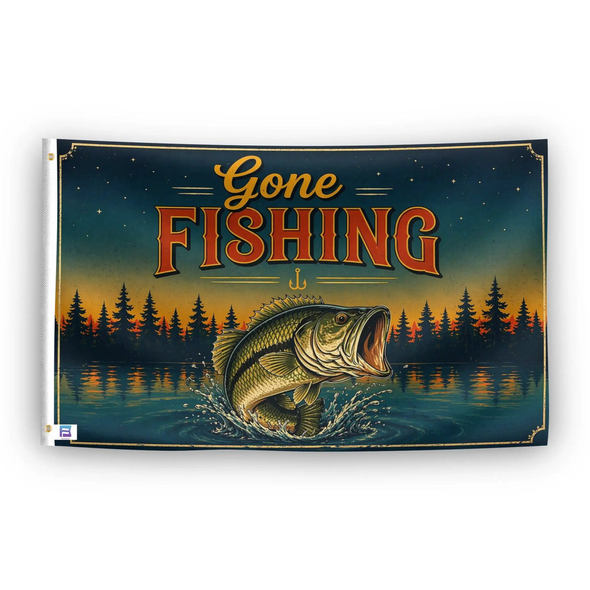 Gone Fishing Flag