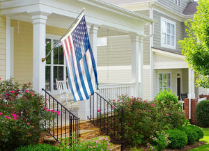 Greek American Hybrid Flag