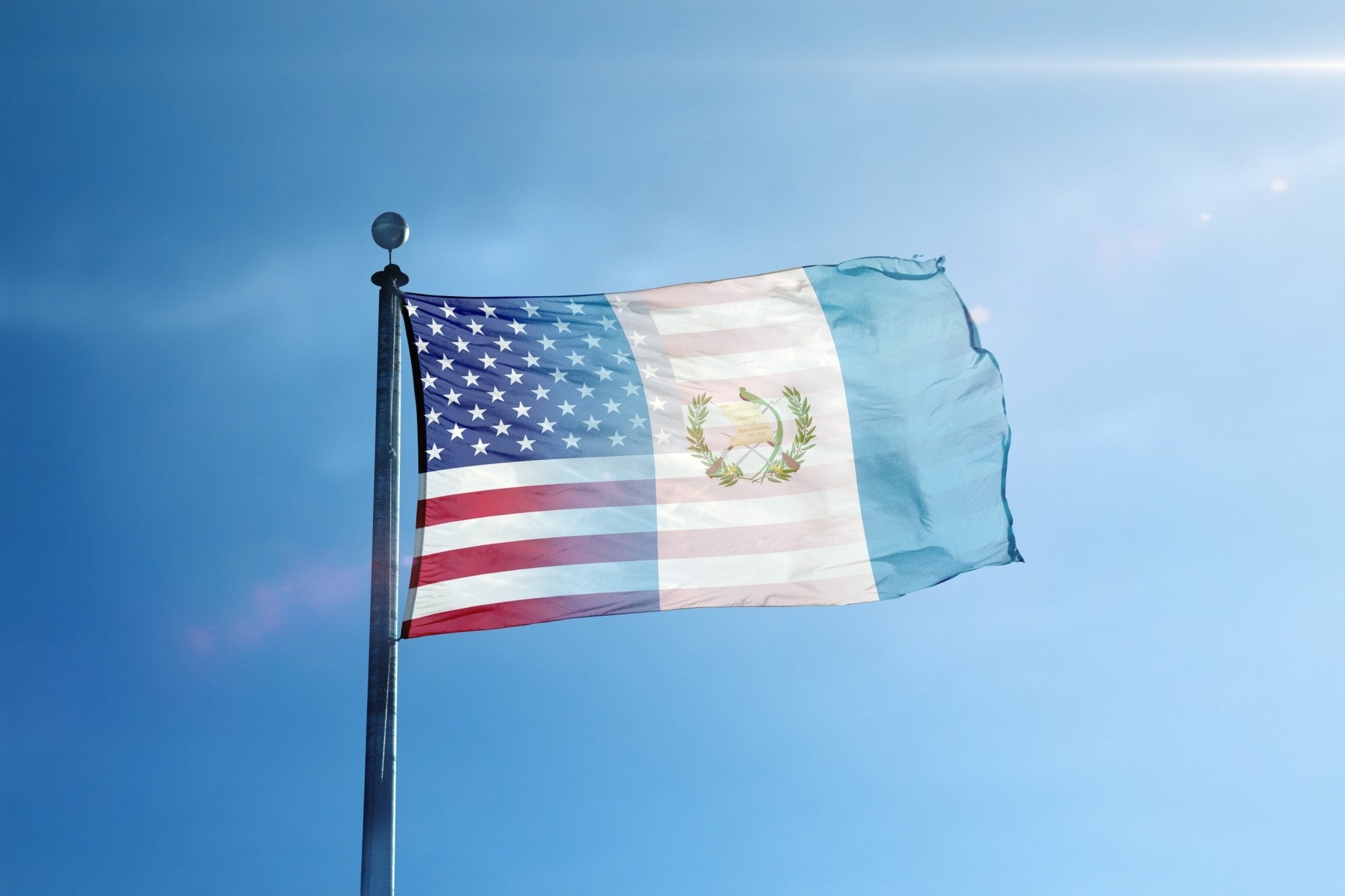 Guatemalan American Hybrid Flag