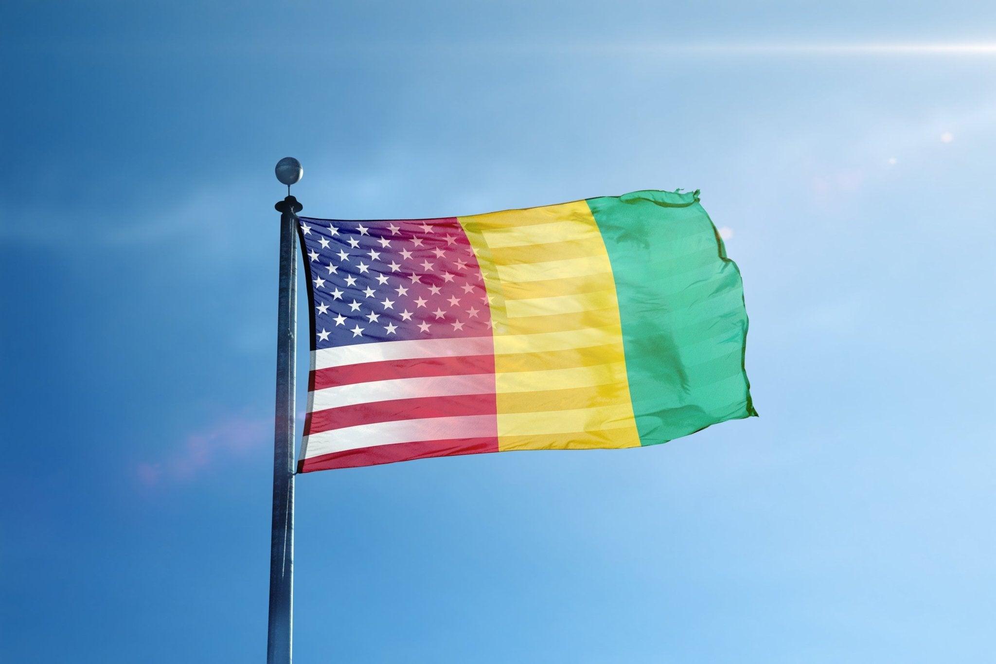 Guinean American Hybrid Flag