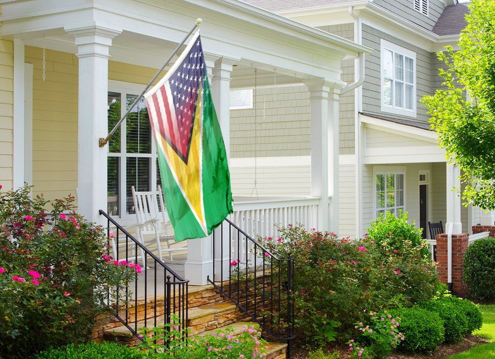 Guyanese American Hybrid Flag