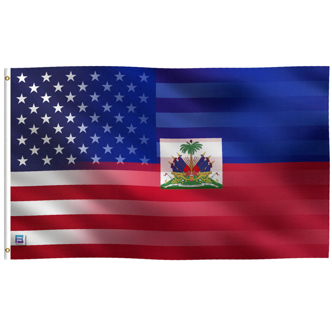 Haitian American Hybrid Flag