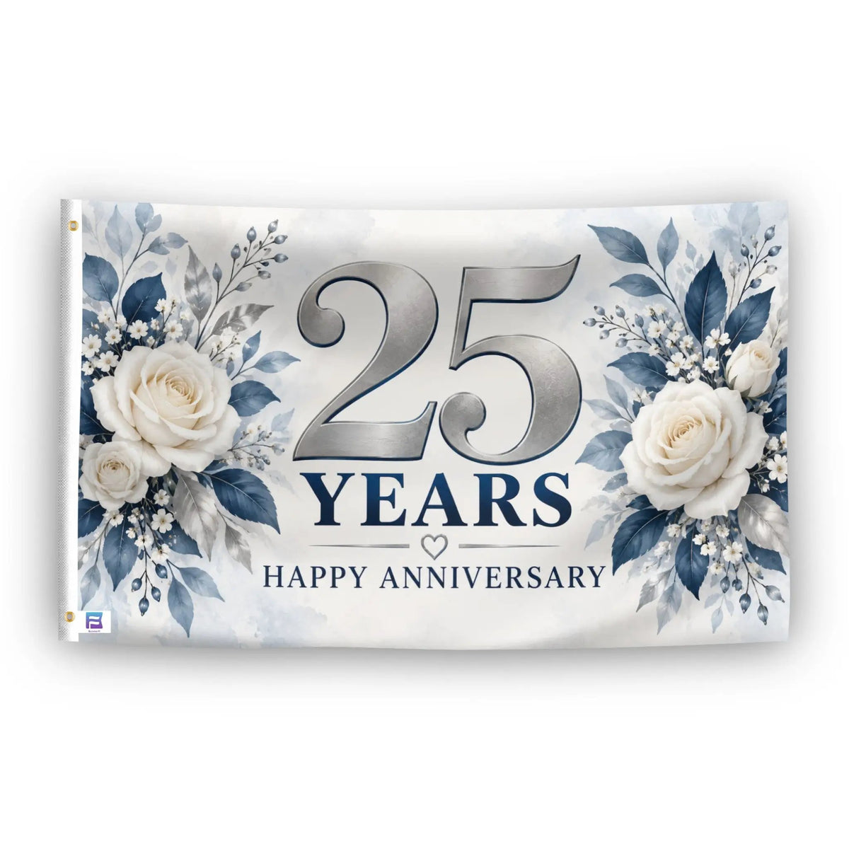 Happy 25th Anniversary Flag