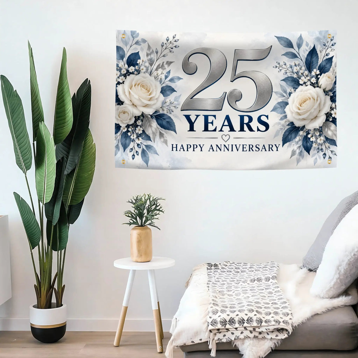 Happy 25th Anniversary Flag