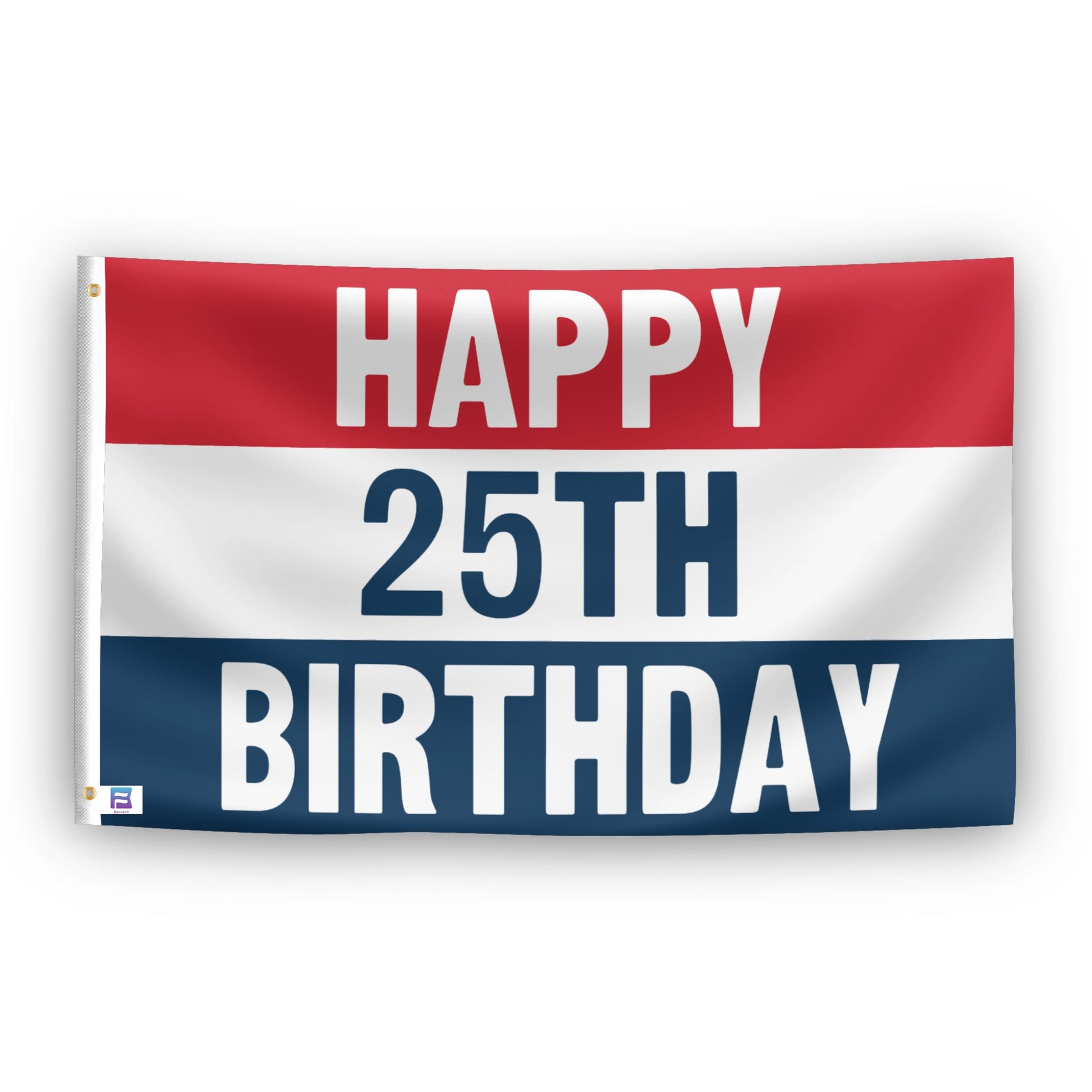 Happy 17th Birthday flag – weatherproof polyester with brass grommets and canvas header | Bannerfi