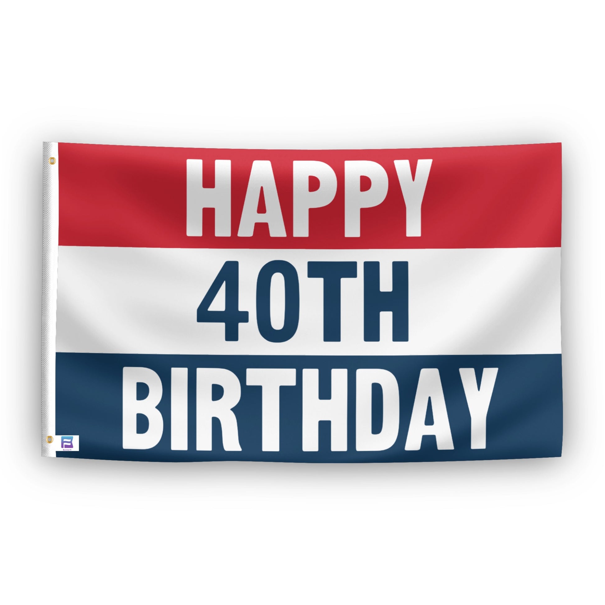 Happy 23rd Birthday flag – weatherproof polyester with brass grommets and canvas header | Bannerfi