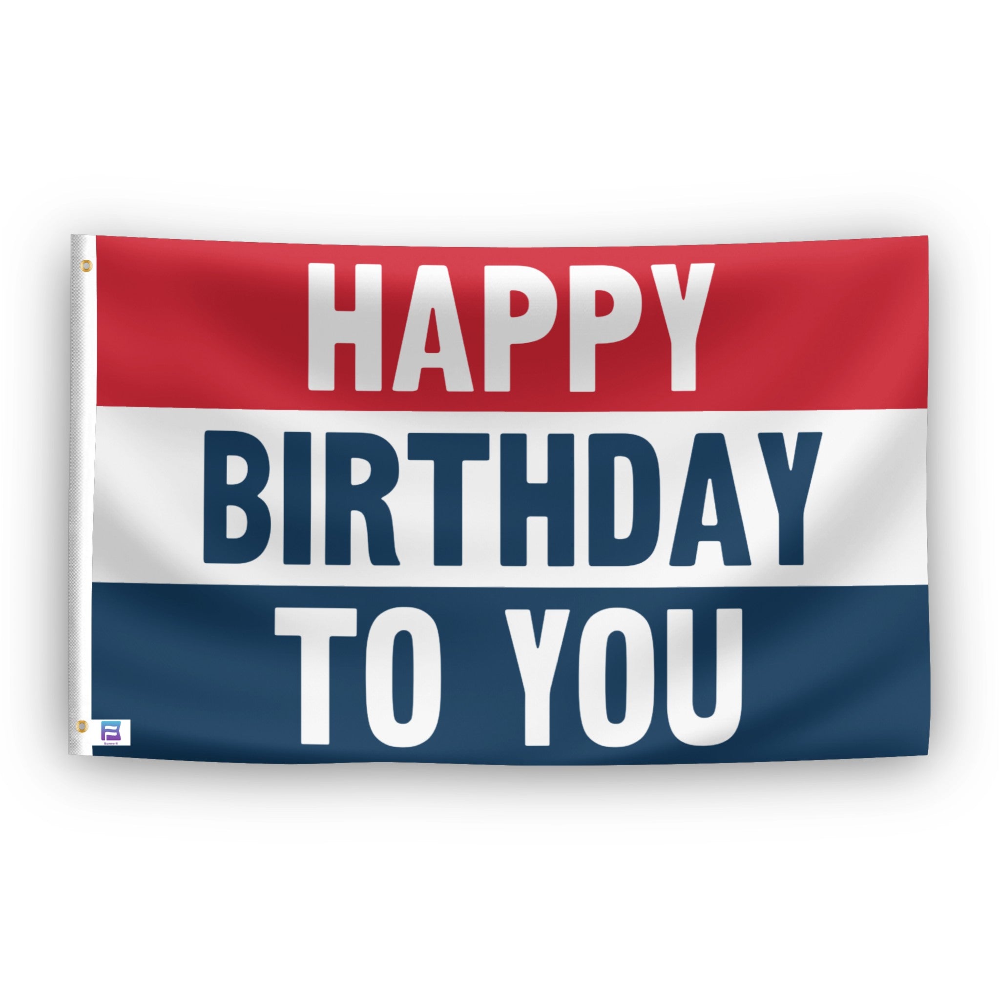Happy Birthday To You flag – weatherproof polyester with brass grommets and canvas header | Bannerfi