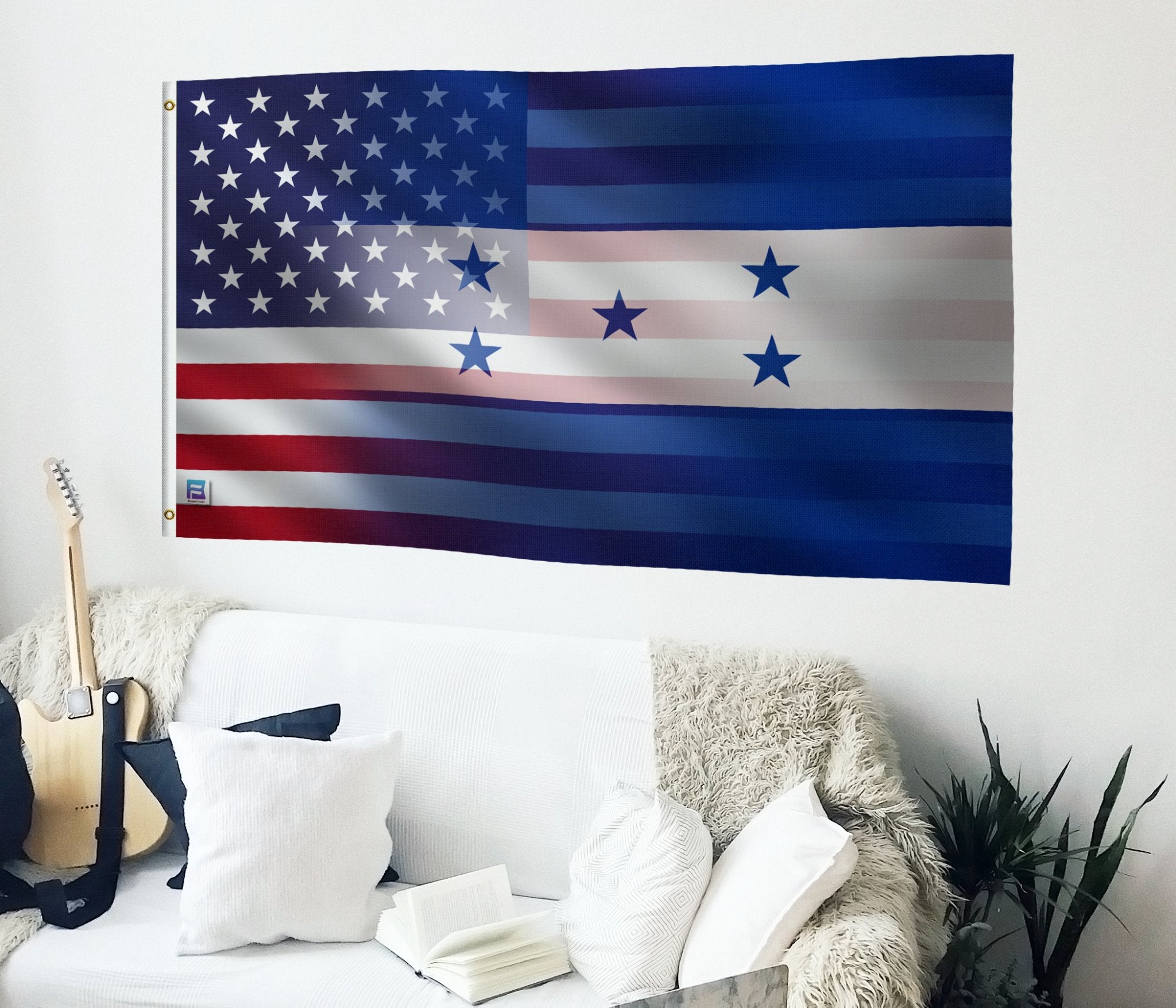 Honduran American Hybrid Flag