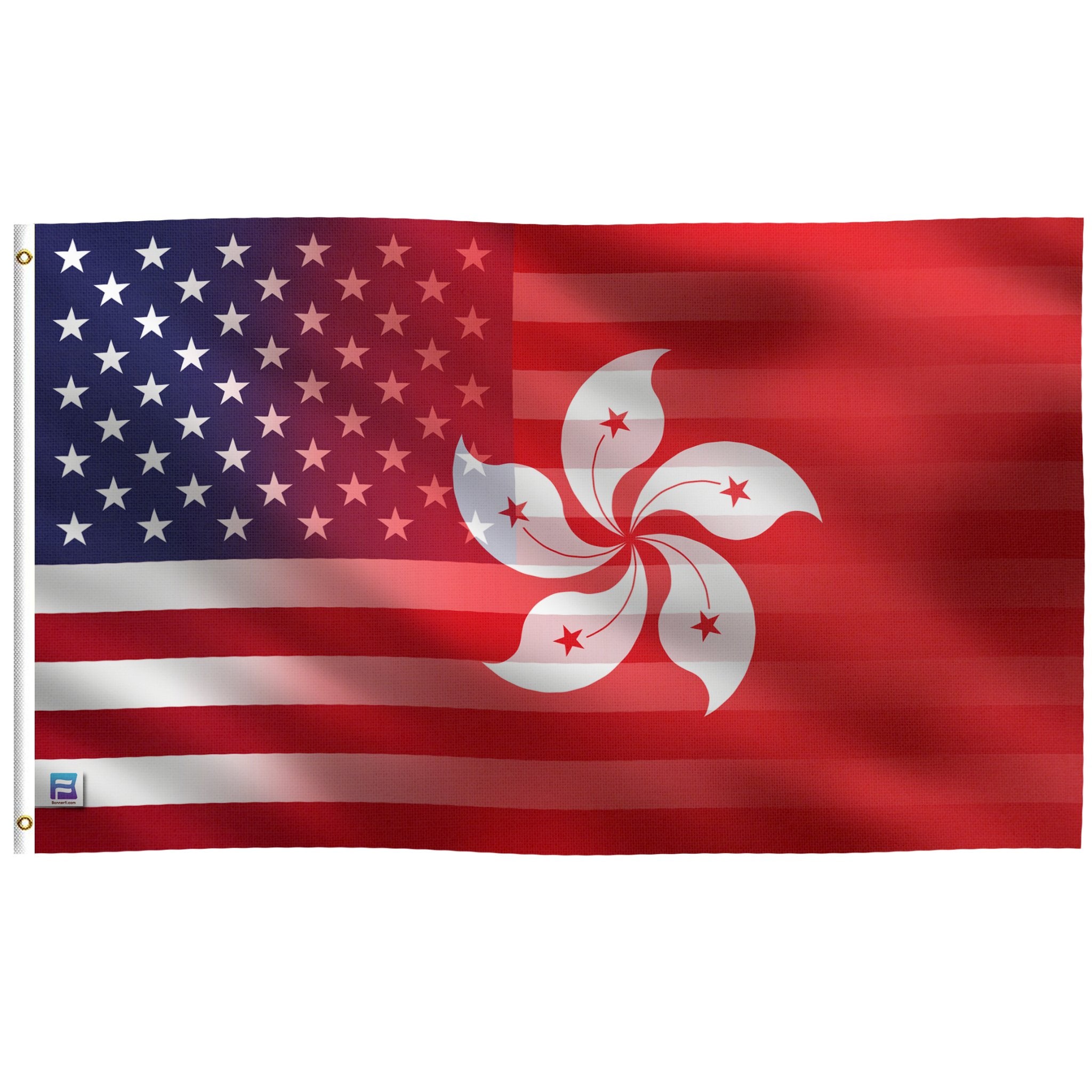 Hong Konger American Hybrid Flag