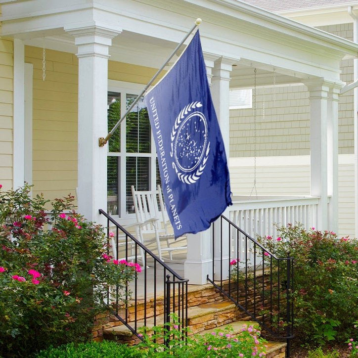 United Federation of Planets Flag on a front porch - Flags by Bannerfi