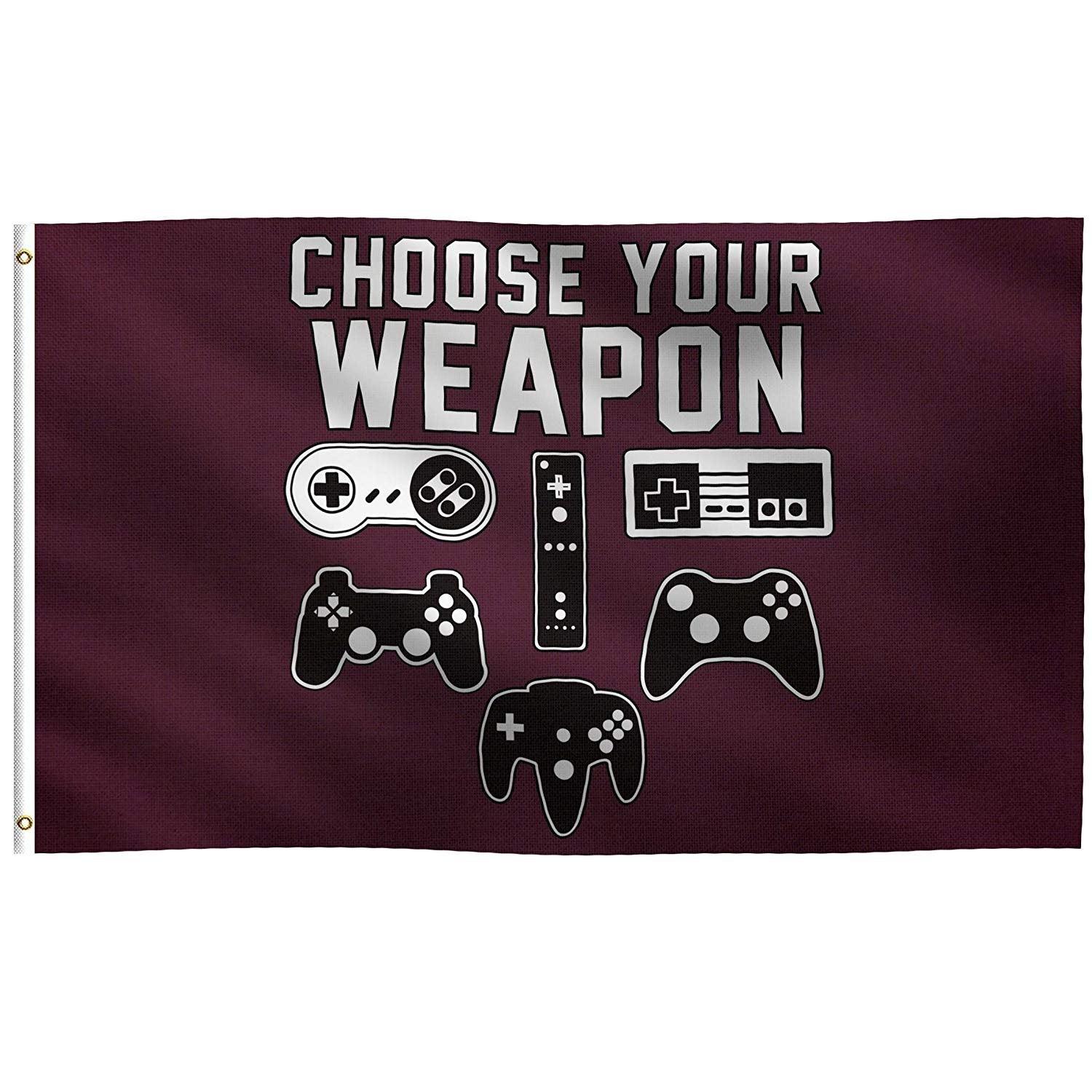 Choose Your Weapon Flag - Bannerfi