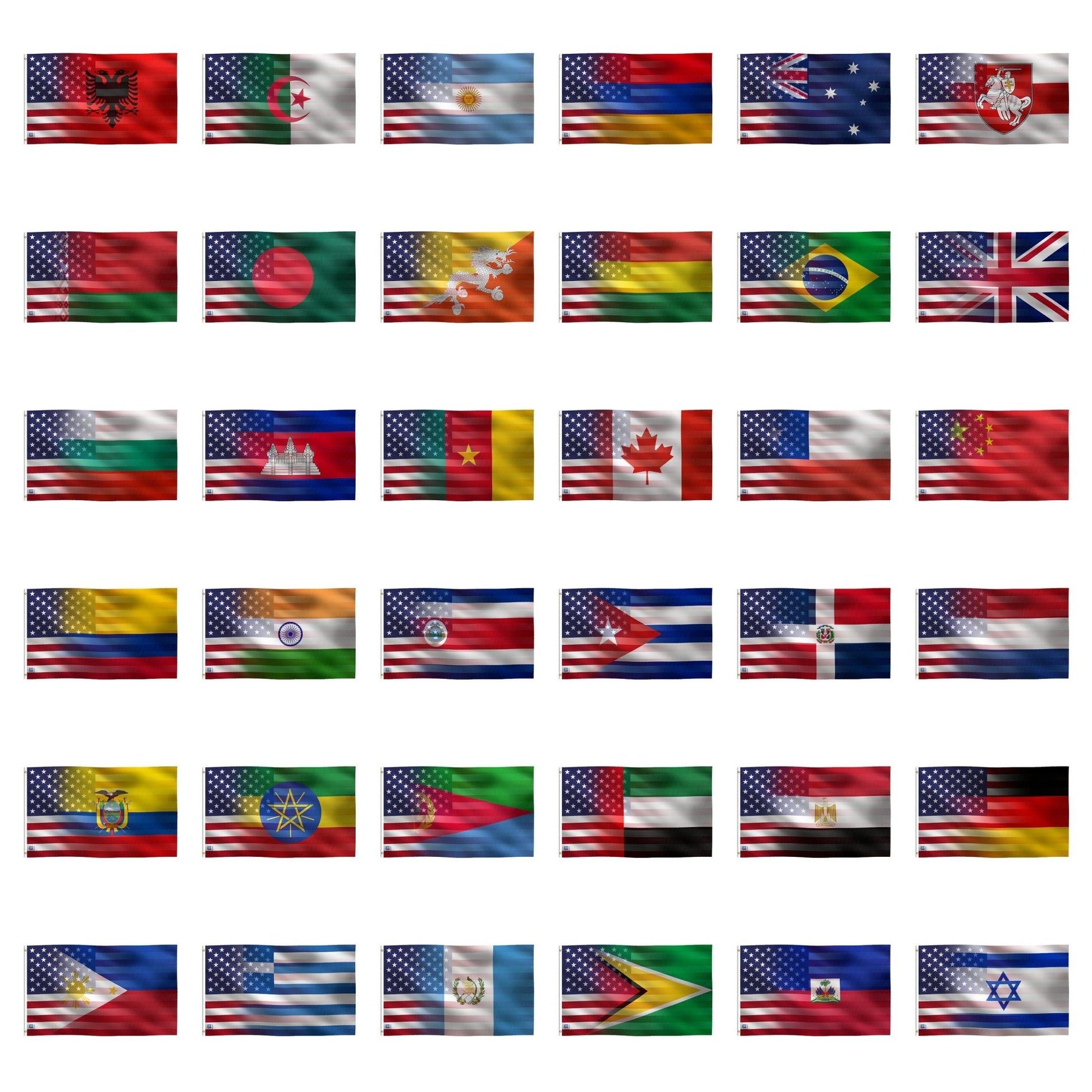 a large set of flags of different countries